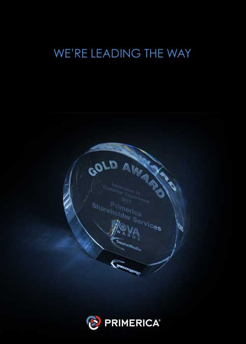 Primerica Shareholder Services Awarded Gold NOVA Award