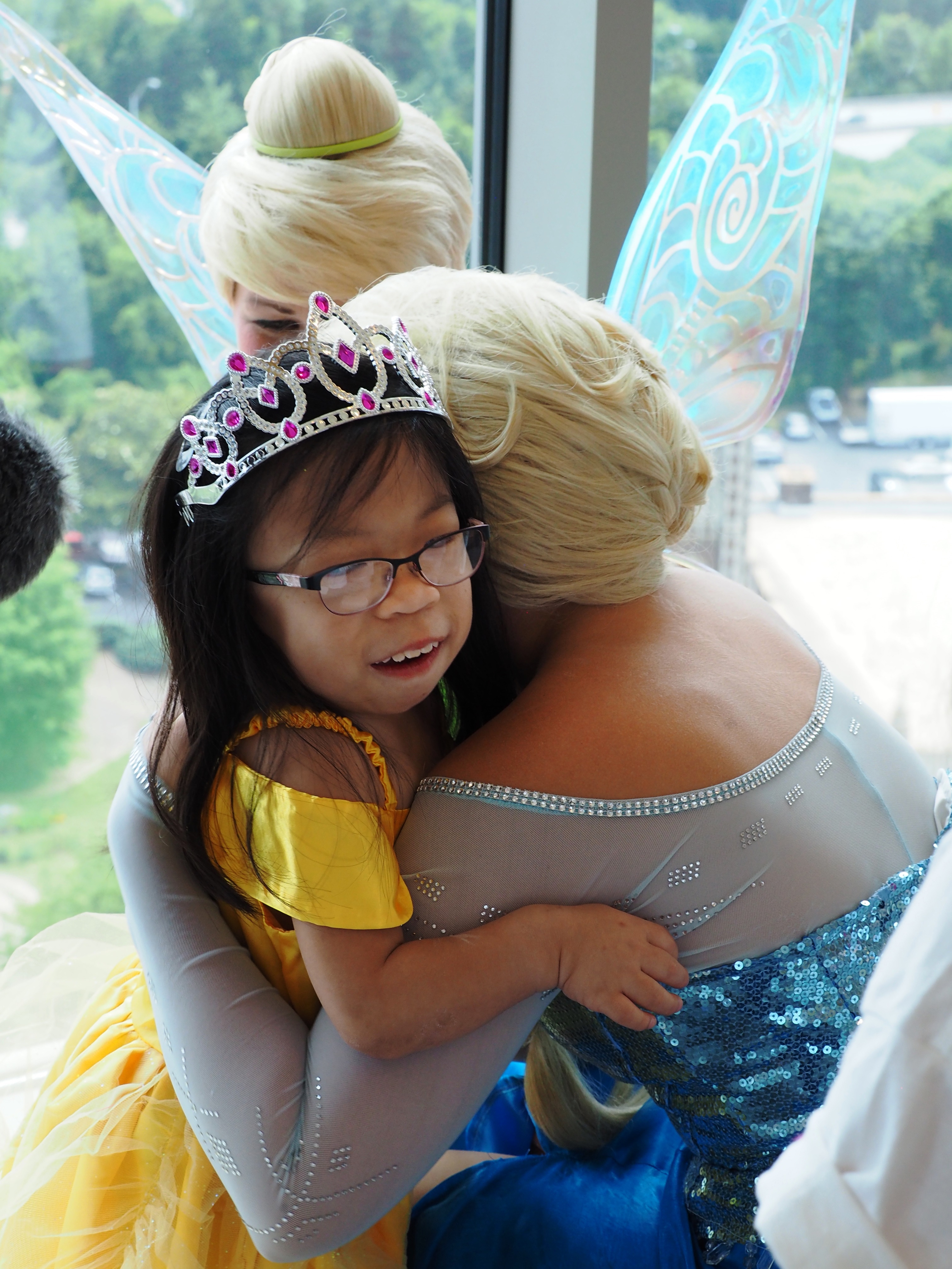 Hugging Elsa