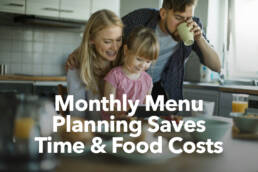 monthly menu planning saves time 1