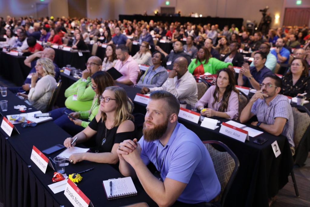 Primerica reps in audience engaged in speaker